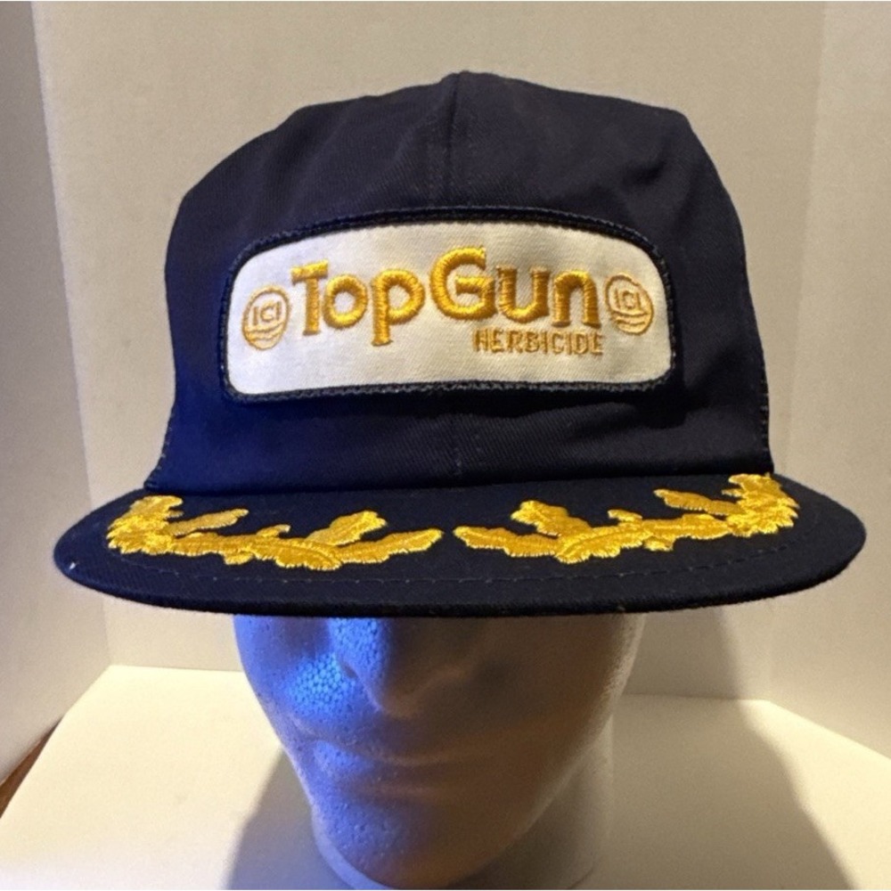 Vintage K Brand Products‎ Top Gun  Trucker Hat Snapback Patch Cap Farming
